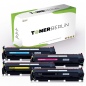 Preview: 4er Set Rebuilt Toner kompatibel für HP 203X CF540X CF541X CF542X CF543X Schwarz, Cyan, Magenta, Gelb