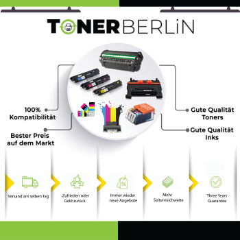 2er Set Toner mit Trommel kompatibel für Brother DR-3400 TN-3430 (1x Tonerkartusche Schwarz, 1x Weiß, Schwarz)