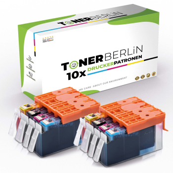 10er Multipack Set Kompatibel für HP 364XL Druckerpatronen (4x Photo Schwarz, 2x Cyan, 2x Magenta, 2x Gelb)