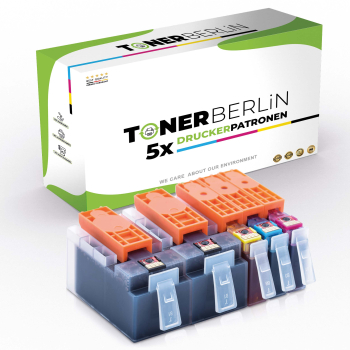 5er Multipack Set Rebuilt Druckerpatronen kompatibel für HP 920XL (2x Schwarz, 1x Cyan, 1x Magenta, 1x Gelb)