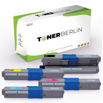 4er Set Rebuilt Toner kompatibel für Lexmark C332HC0 C332HK0 C332HM0 C332HY0 Schwarz, Cyan, Magenta, Gelb