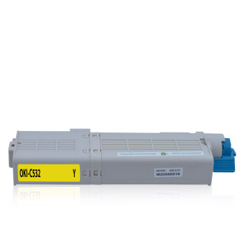 Rebuilt Toner kompatibel für OKI C-532Y| 46490605| Yellow| 6000 Seiten