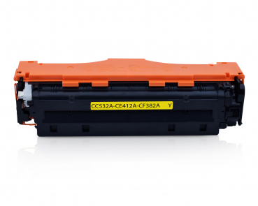 Rebuilt Toner kompatibel für HP CC532A| 340A| Yellow| 2200 Seiten