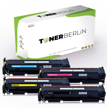 4er Set Rebuilt Toner kompatibel für HP 203X CF540X CF541X CF542X CF543X Schwarz, Cyan, Magenta, Gelb