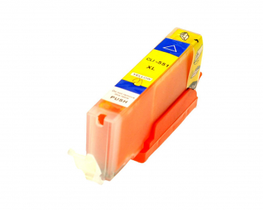 Rebuilt Toner Druckerpatrone kompatibel zu Canon| 6443B001| CLI-Y551xl| Gelb| 650 Seiten
