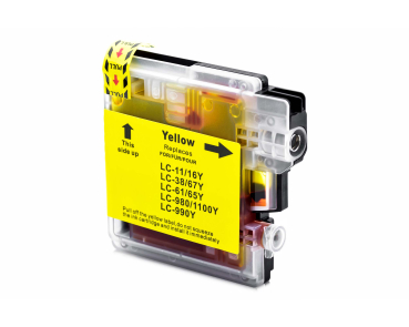 Rebuilt Toner kompatibel für Brother LC980/100| Yellow| 2000 Seiten